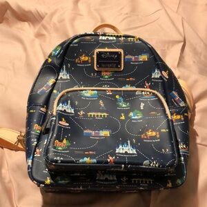 Loungefly Disneyland 65th Anniversary Convertible Backpack never used Boxlunch